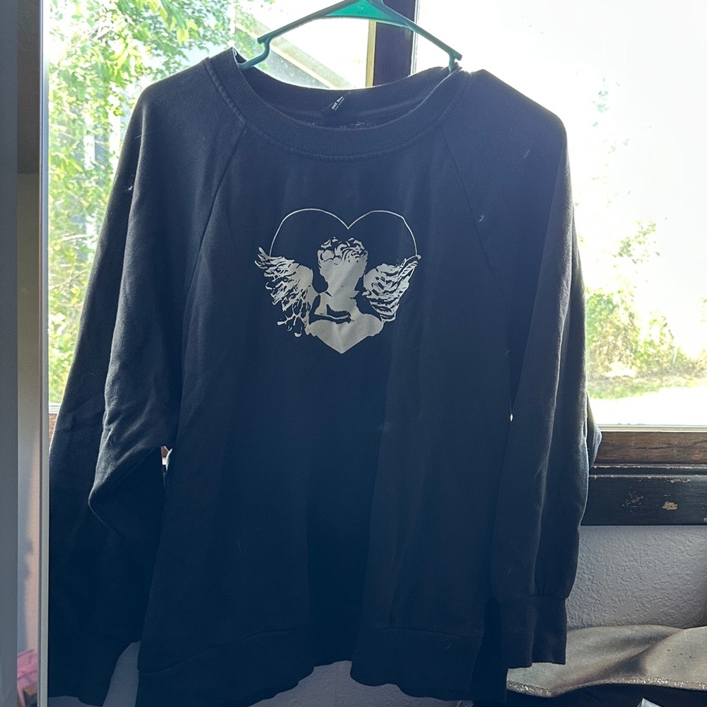 PacSun Charcoal Sweatshirt with Graphic Design